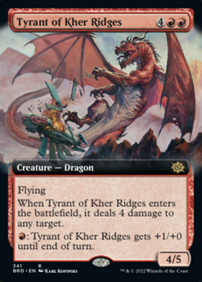 Tyrant of Kher Ridges (Extended Art) [The Brothers' War] | Galaxy Games LLC