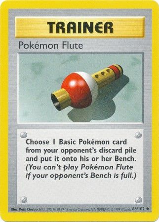 Pokemon Flute (86/102) [Base Set Shadowless Unlimited] | Galaxy Games LLC