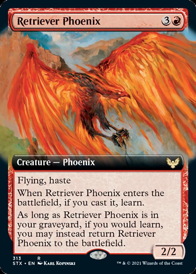 Retriever Phoenix (Extended Art) [Strixhaven: School of Mages] | Galaxy Games LLC