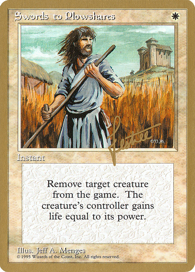 Swords to Plowshares (Bertrand Lestree) [Pro Tour Collector Set] | Galaxy Games LLC