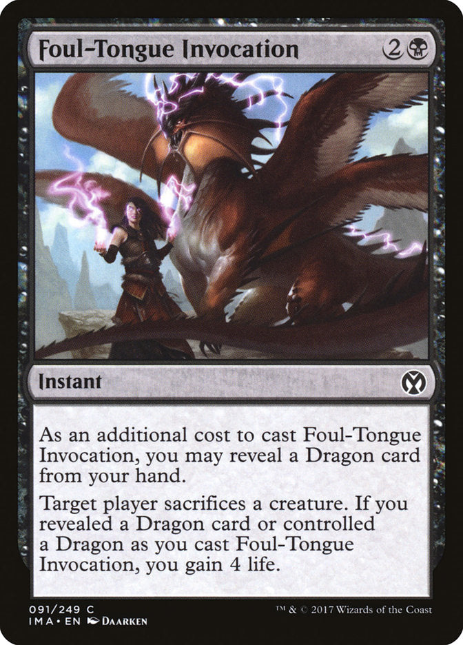 Foul-Tongue Invocation [Iconic Masters] | Galaxy Games LLC