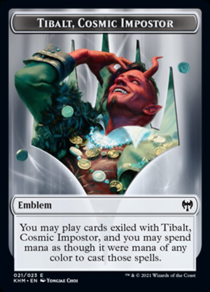 Tibalt, Cosmic Impostor Emblem [Kaldheim Tokens] | Galaxy Games LLC