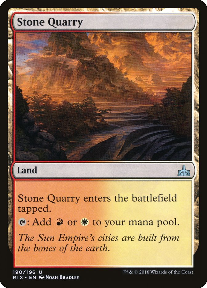 Stone Quarry [Rivals of Ixalan] | Galaxy Games LLC