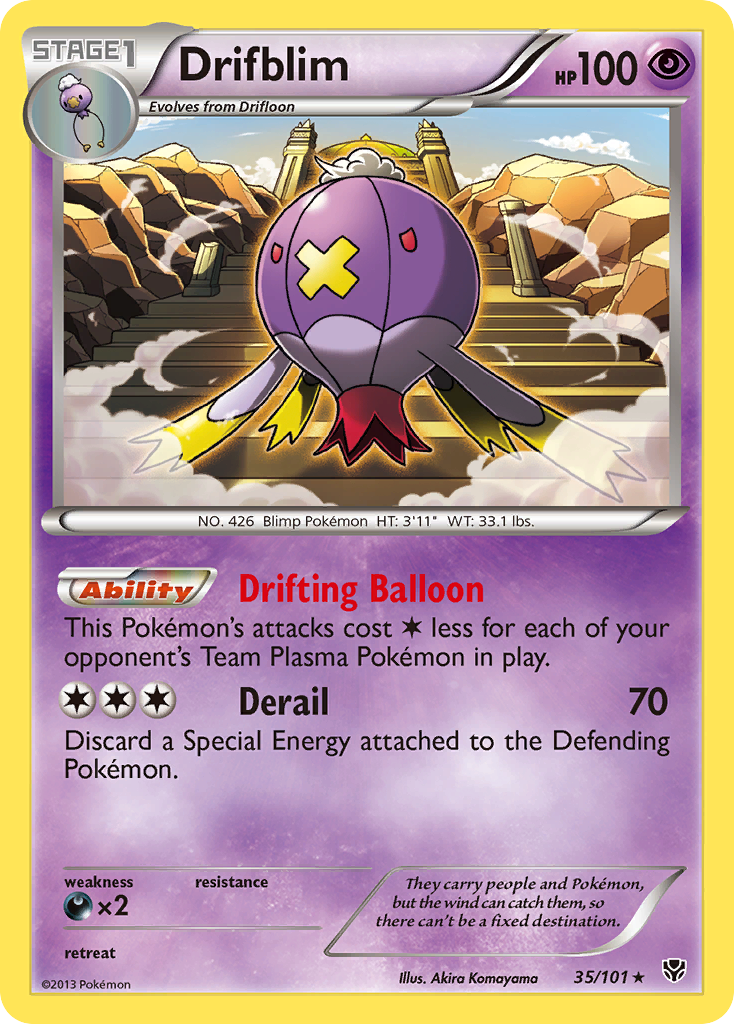 Drifblim (35/101) [Black & White: Plasma Blast] | Galaxy Games LLC