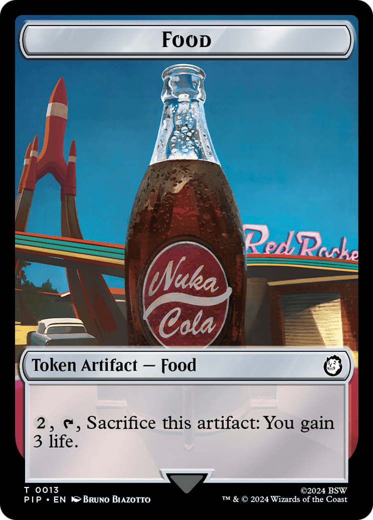 Food (0013) // Wasteland Survival Guide Double-Sided Token [Fallout Tokens] | Galaxy Games LLC