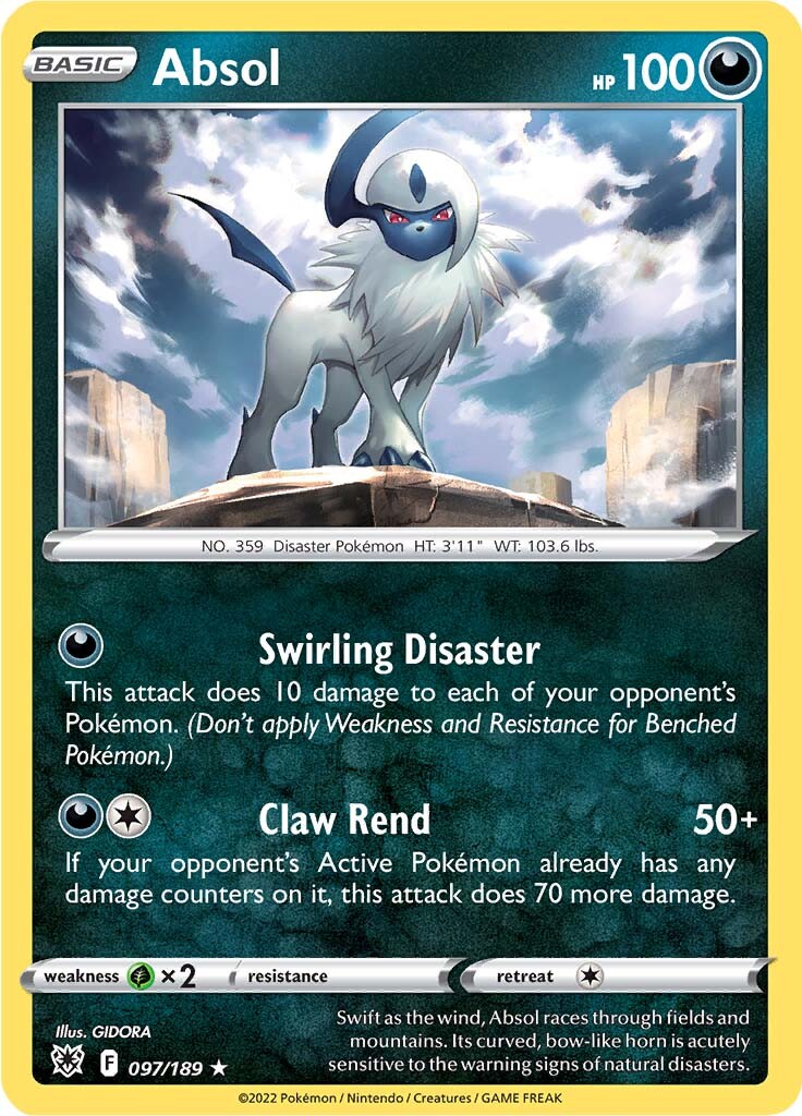 Absol (097/189) (Theme Deck Exclusive) [Sword & Shield: Astral Radiance] | Galaxy Games LLC