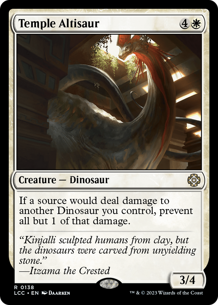 Temple Altisaur [The Lost Caverns of Ixalan Commander] | Galaxy Games LLC