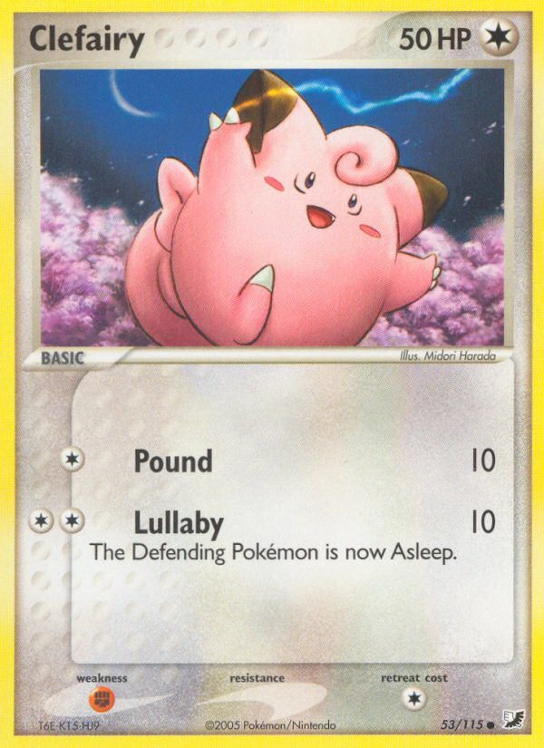 Clefairy (53/115) [EX: Unseen Forces] | Galaxy Games LLC