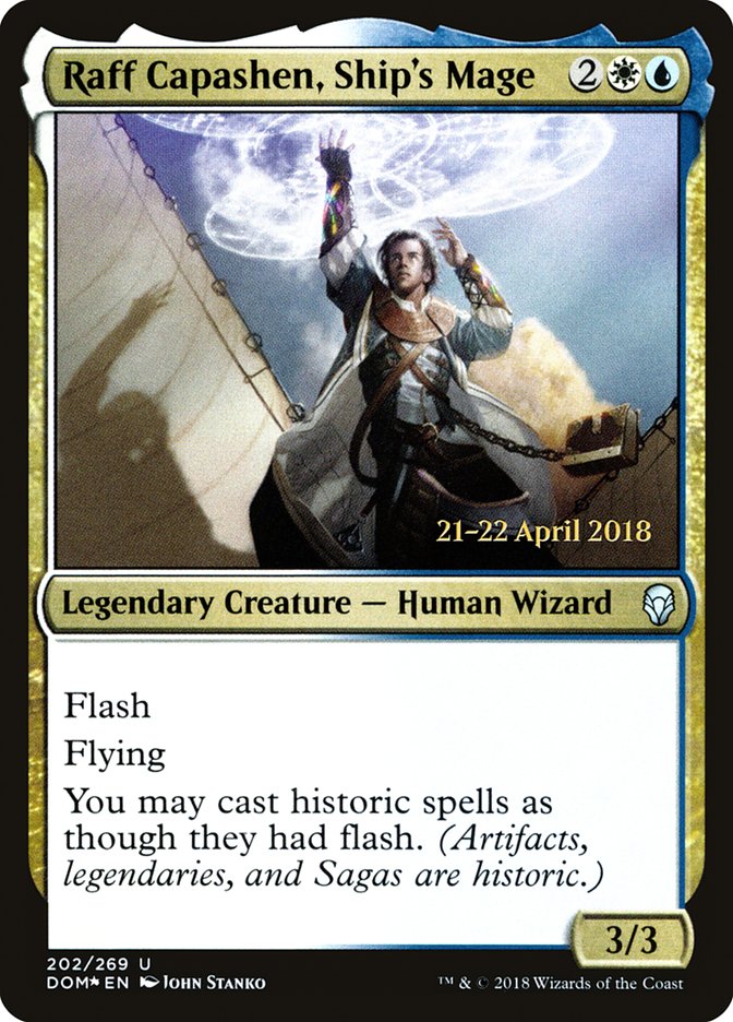 Raff Capashen, Ship's Mage [Dominaria Prerelease Promos] | Galaxy Games LLC