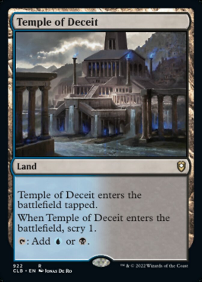 Temple of Deceit [Commander Legends: Battle for Baldur's Gate] | Galaxy Games LLC