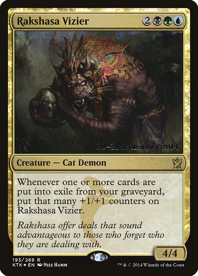 Rakshasa Vizier [Khans of Tarkir Prerelease Promos] | Galaxy Games LLC