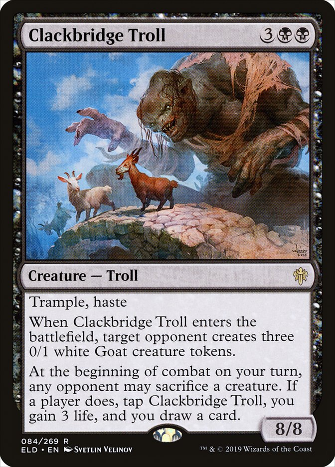 Clackbridge Troll [Throne of Eldraine] | Galaxy Games LLC