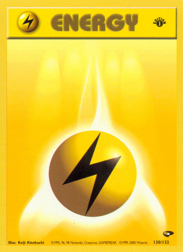 Lightning Energy (130/132) [Gym Challenge 1st Edition] | Galaxy Games LLC