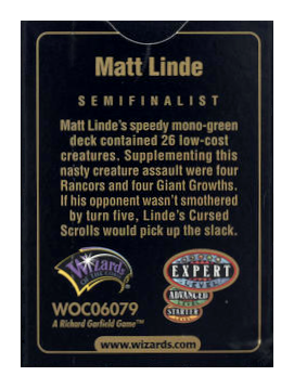 1999 World Championship Deck (Matt Linde) | Galaxy Games LLC