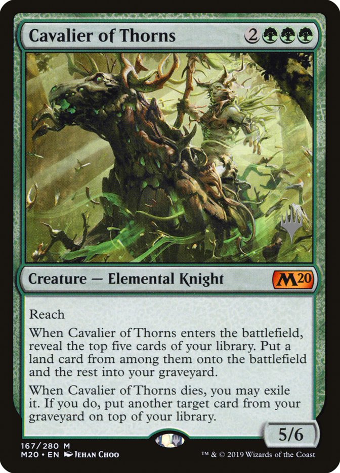 Cavalier of Thorns (Promo Pack) [Core Set 2020 Promos] | Galaxy Games LLC