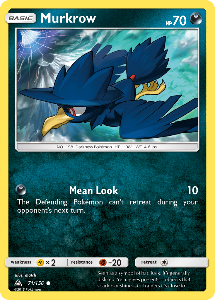 Murkrow (71/156) [Sun & Moon: Ultra Prism] | Galaxy Games LLC