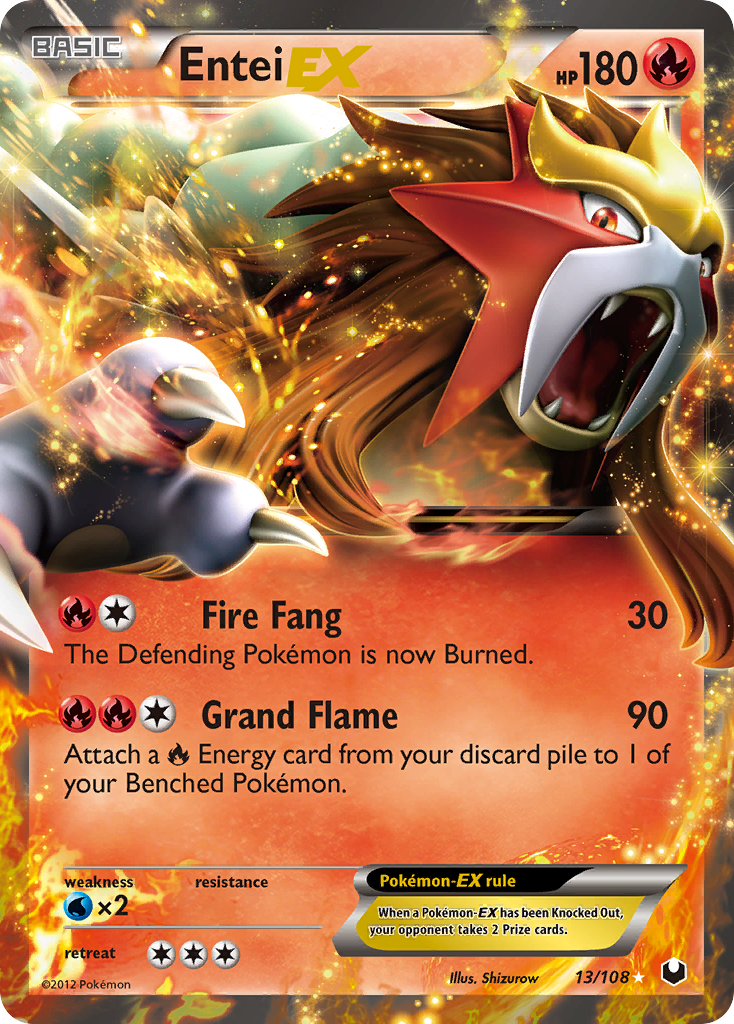 Entei EX (13/108) [Black & White: Dark Explorers] | Galaxy Games LLC