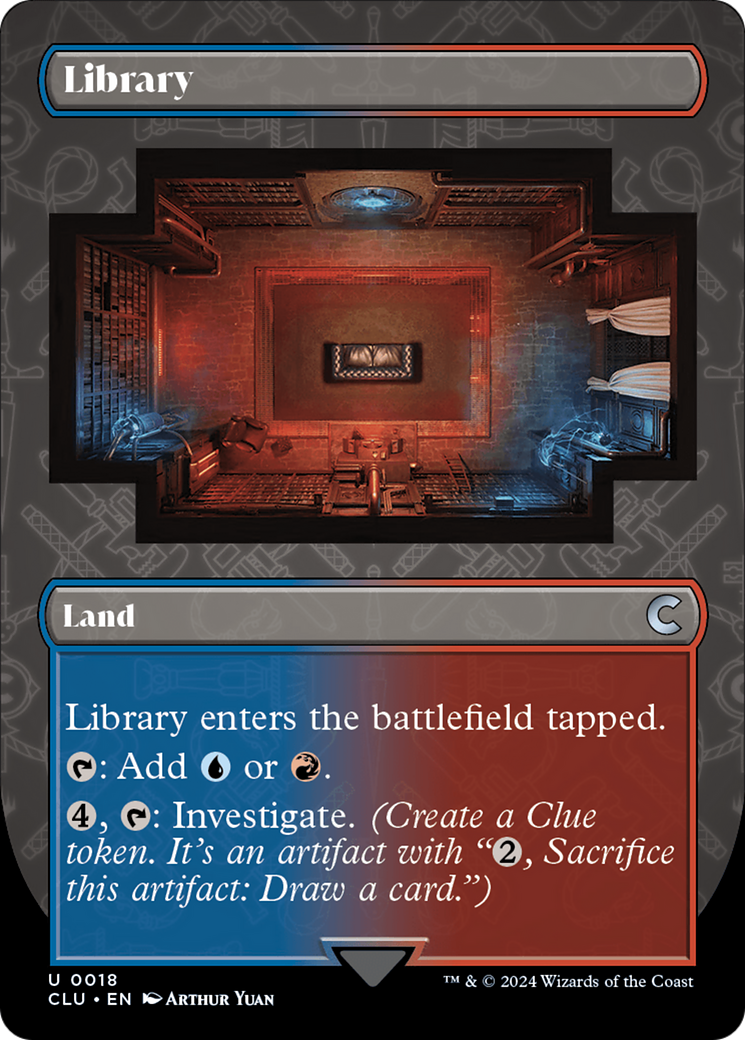 Library (Borderless) [Ravnica: Clue Edition] | Galaxy Games LLC