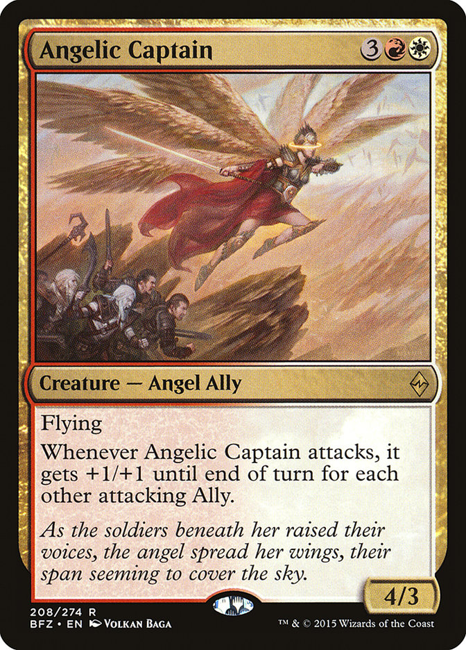 Angelic Captain [Battle for Zendikar] | Galaxy Games LLC