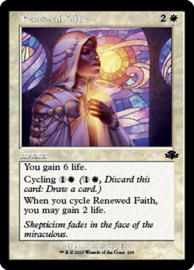 Renewed Faith (Retro) [Dominaria Remastered] | Galaxy Games LLC