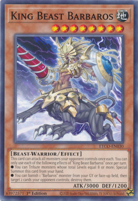 King Beast Barbaros [ETCO-EN030] Common | Galaxy Games LLC