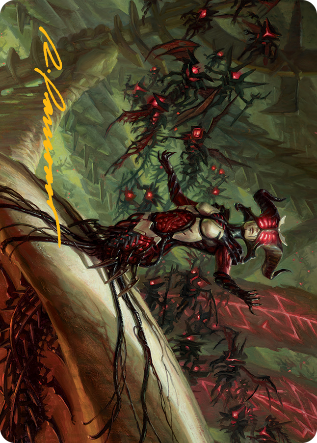 Sheoldred Art Card (Gold-Stamped Signature) [March of the Machine Art Series] | Galaxy Games LLC