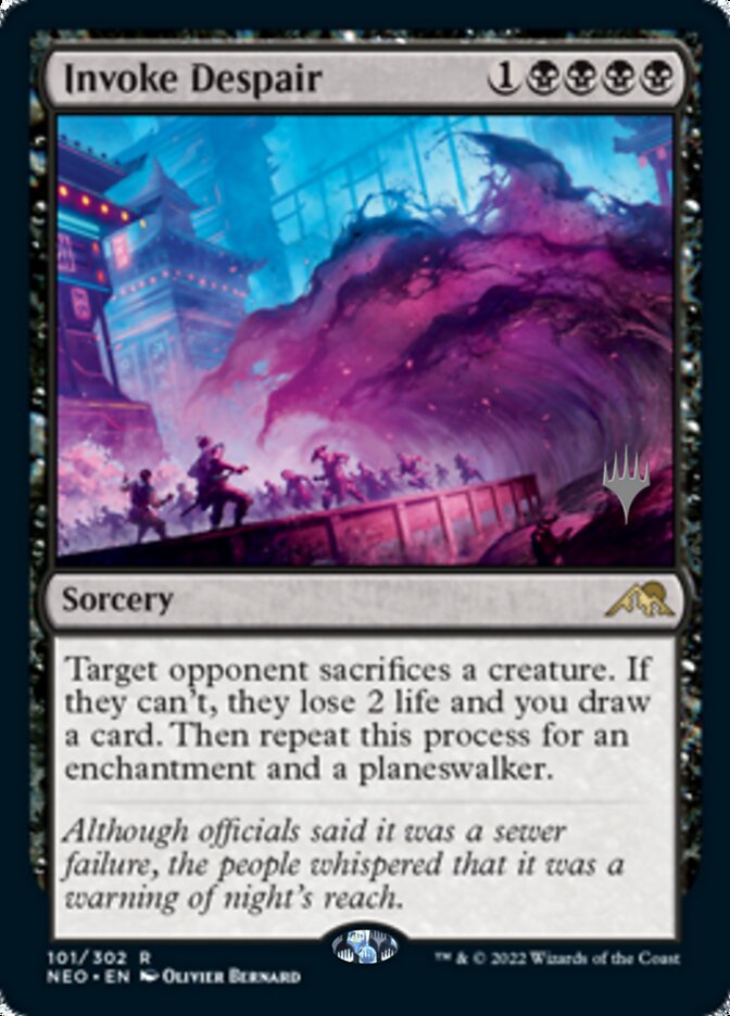 Invoke Despair (Promo Pack) [Kamigawa: Neon Dynasty Promos] | Galaxy Games LLC