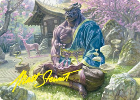 Kosei, Penitent Warlord Art Card (Gold-Stamped Signature) [Kamigawa: Neon Dynasty Art Series] | Galaxy Games LLC