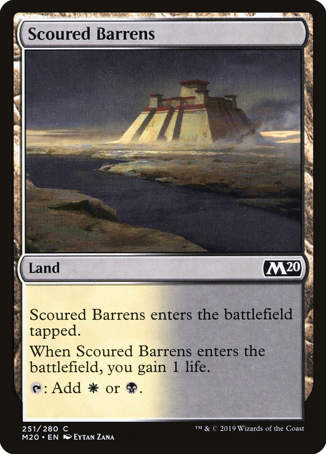 Scoured Barrens [Core Set 2020] | Galaxy Games LLC