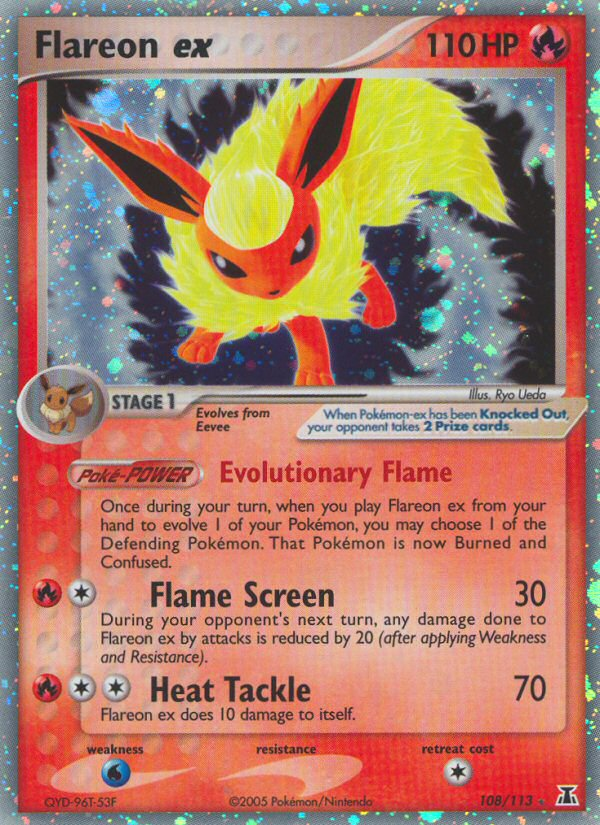 Flareon ex (108/113) [EX: Delta Species] | Galaxy Games LLC