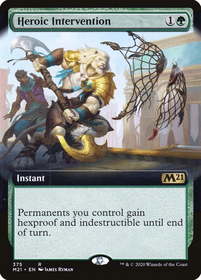 Heroic Intervention (Extended Art) [Core Set 2021] | Galaxy Games LLC