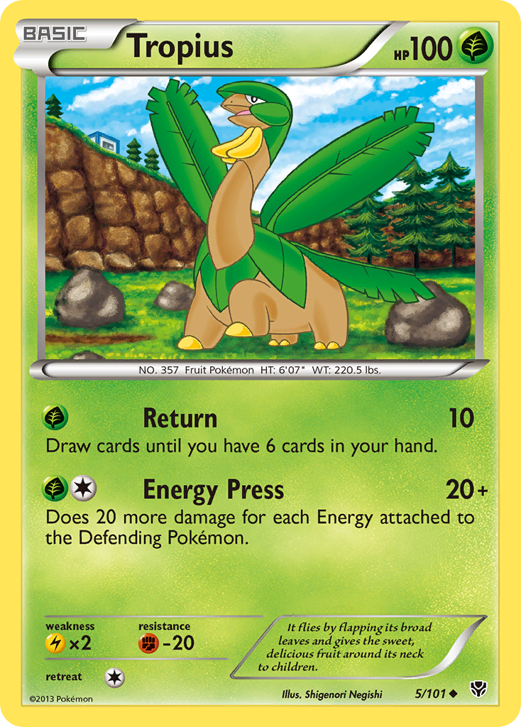 Tropius (5/101) [Black & White: Plasma Blast] | Galaxy Games LLC