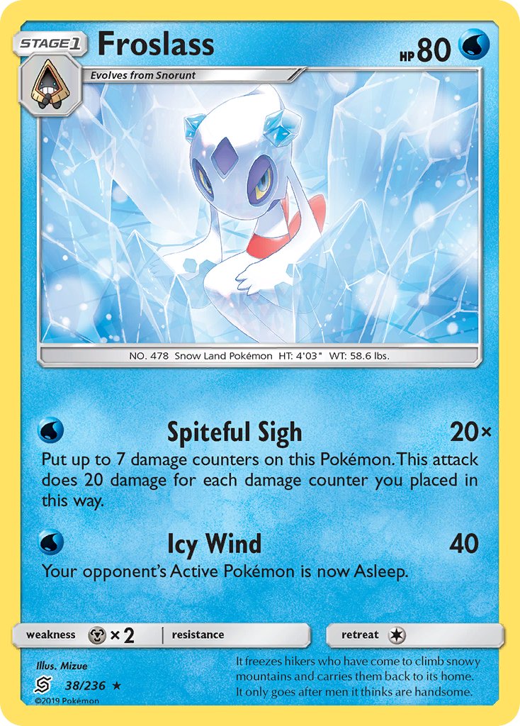 Froslass (38/236) (Theme Deck Exclusive) [Sun & Moon: Unified Minds] | Galaxy Games LLC