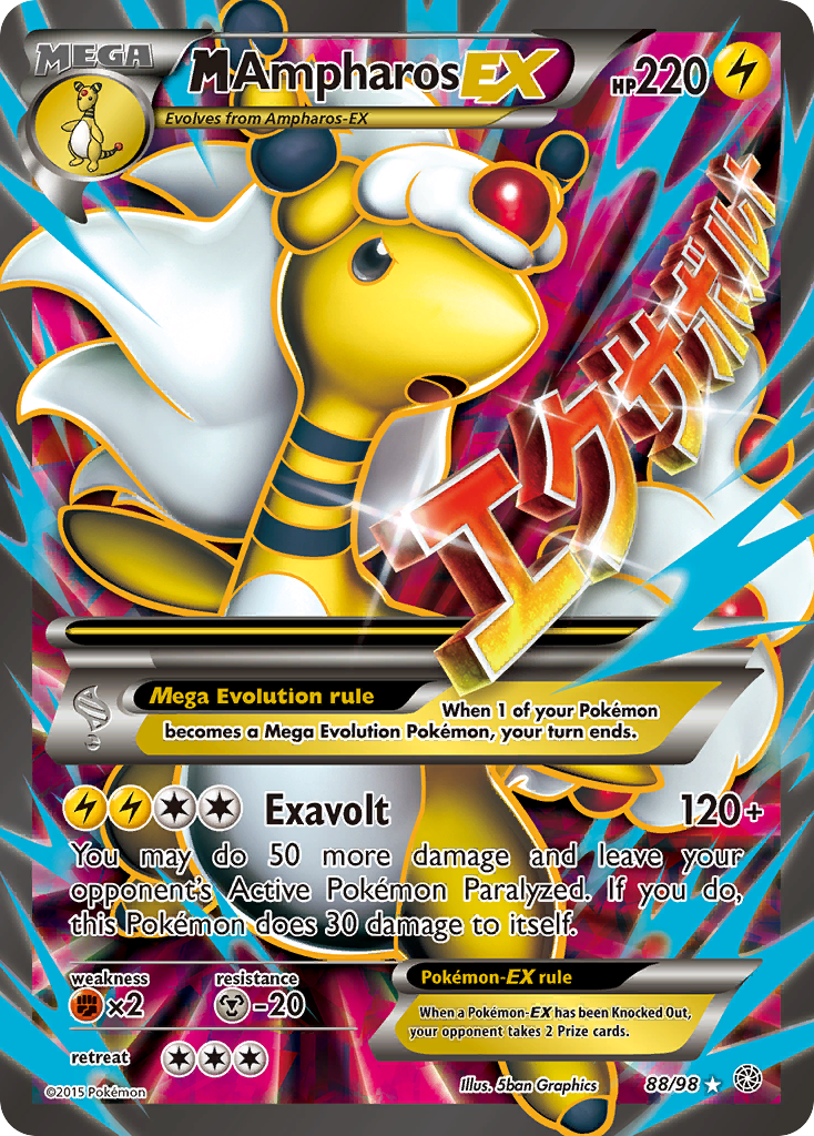 M Ampharos EX (88/98) [XY: Ancient Origins] | Galaxy Games LLC