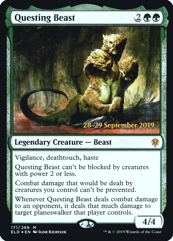 Questing Beast [Throne of Eldraine Prerelease Promos] | Galaxy Games LLC