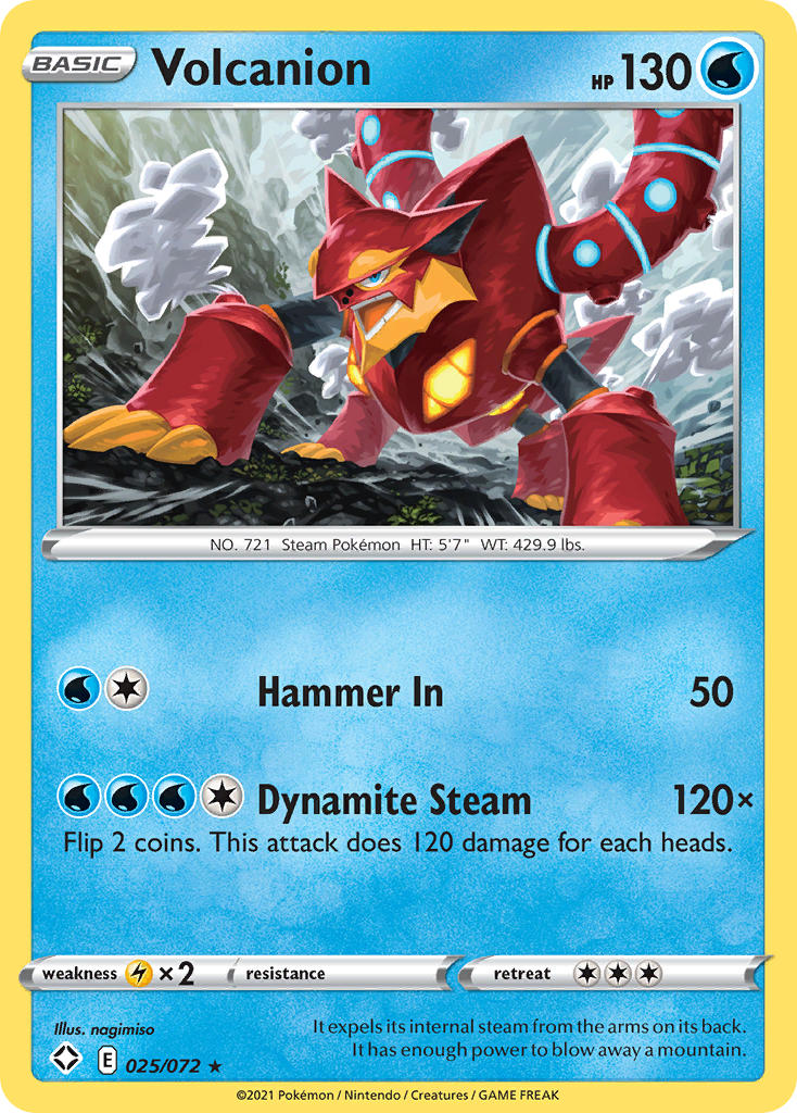 Volcanion (025/072) [Sword & Shield: Shining Fates] | Galaxy Games LLC