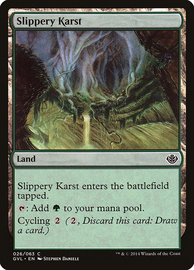 Slippery Karst (Garruk vs. Liliana) [Duel Decks Anthology] | Galaxy Games LLC