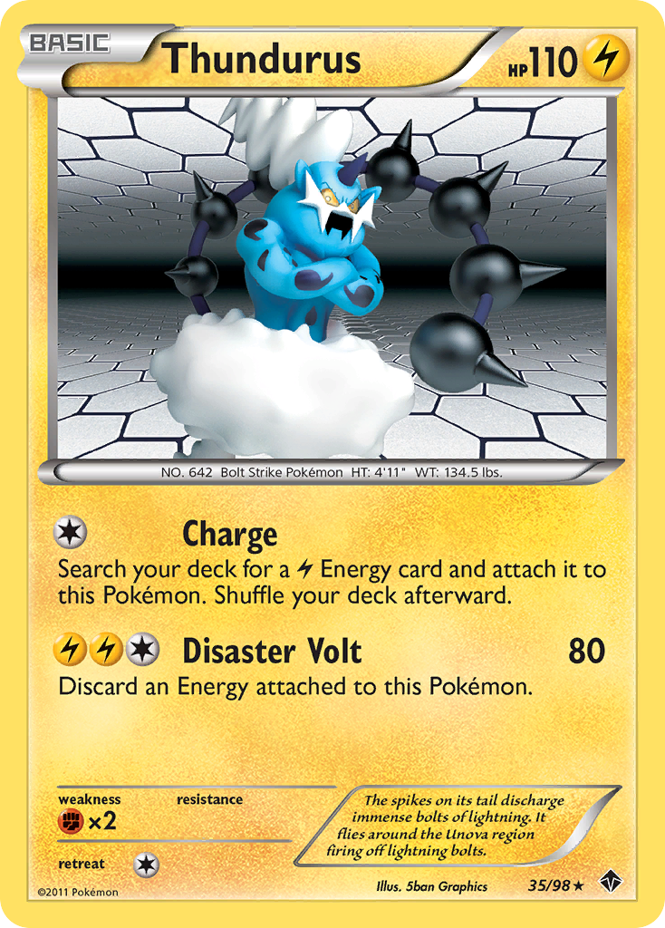 Thundurus (35/98) [Black & White: Emerging Powers] | Galaxy Games LLC