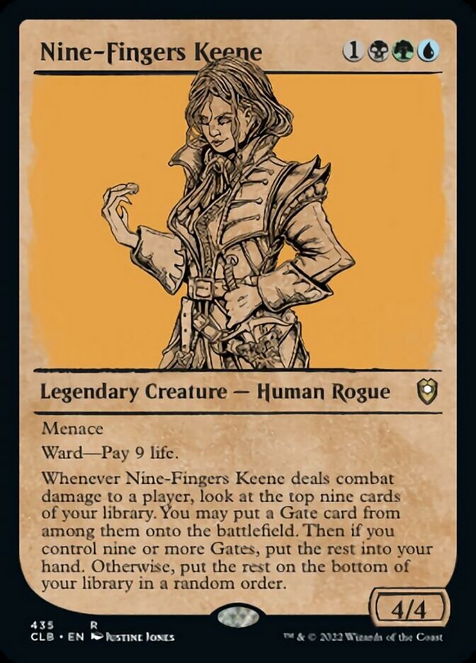 Nine-Fingers Keene (Showcase) [Commander Legends: Battle for Baldur's Gate] | Galaxy Games LLC