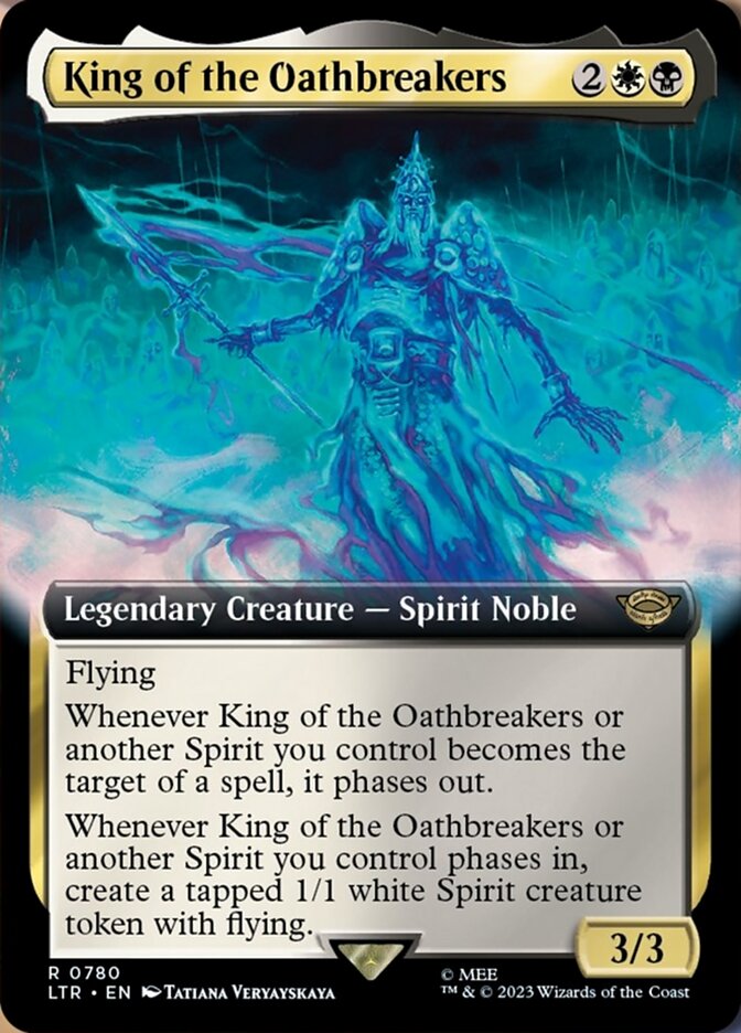 King of the Oathbreakers (Extended Art) (Surge Foil) [The Lord of the Rings: Tales of Middle-Earth] | Galaxy Games LLC
