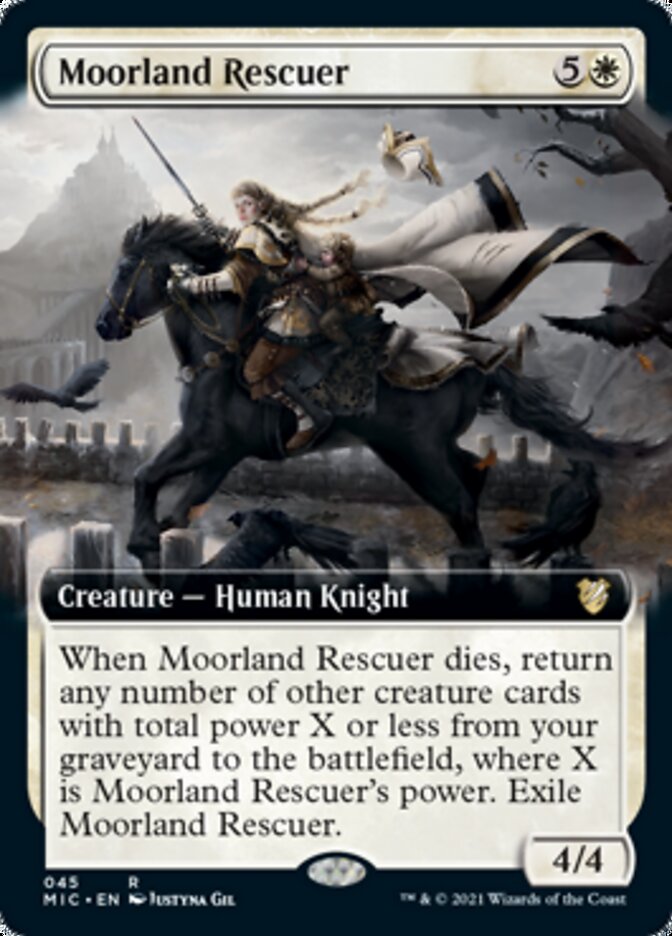 Moorland Rescuer (Extended Art) [Innistrad: Midnight Hunt Commander] | Galaxy Games LLC