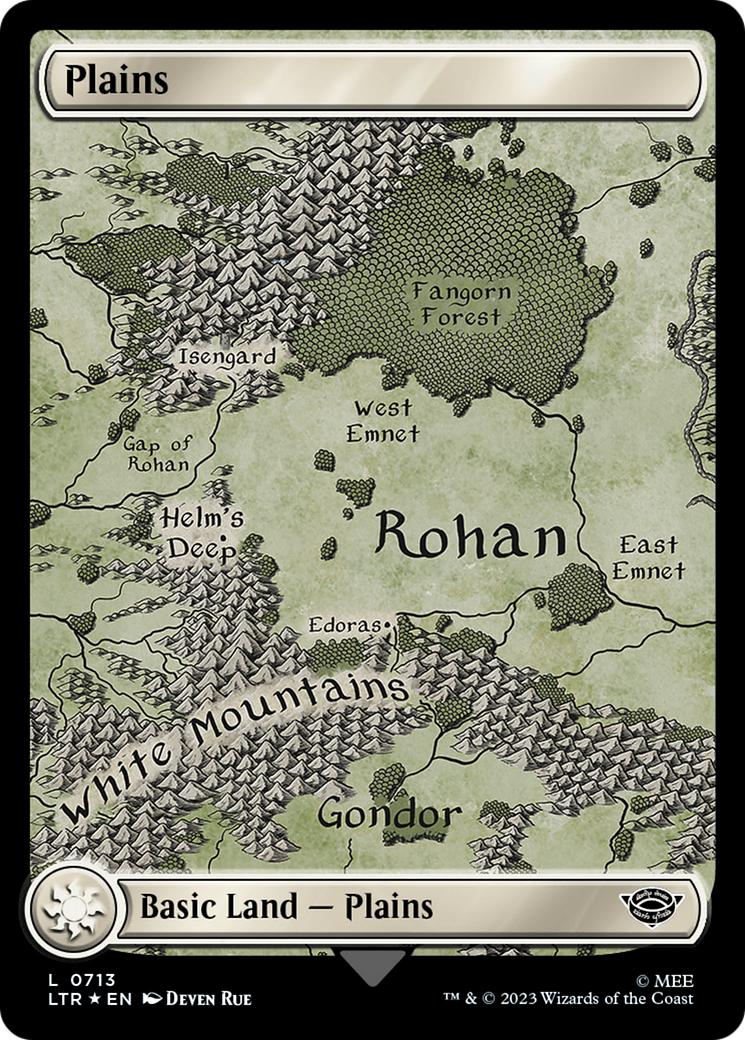 Plains (0713) (Surge Foil) [The Lord of the Rings: Tales of Middle-Earth] | Galaxy Games LLC