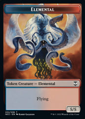 Elemental (032) // Rogue Double-sided Token [Streets of New Capenna Commander Tokens] | Galaxy Games LLC