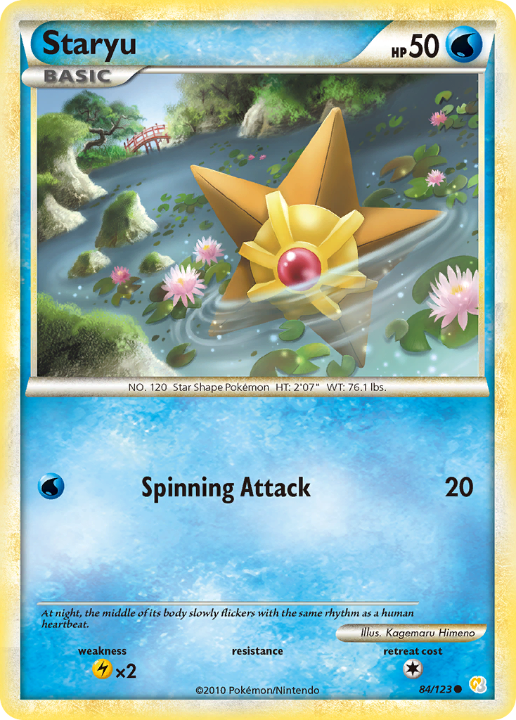 Staryu (84/123) [HeartGold & SoulSilver: Base Set] | Galaxy Games LLC