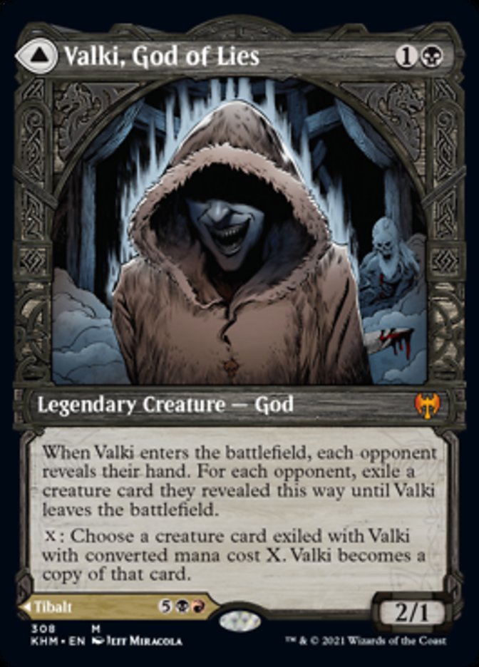 Valki, God of Lies // Tibalt, Cosmic Impostor (Showcase) [Kaldheim] | Galaxy Games LLC