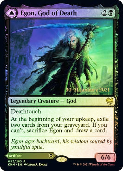 Egon, God of Death // Throne of Death [Kaldheim Prerelease Promos] | Galaxy Games LLC