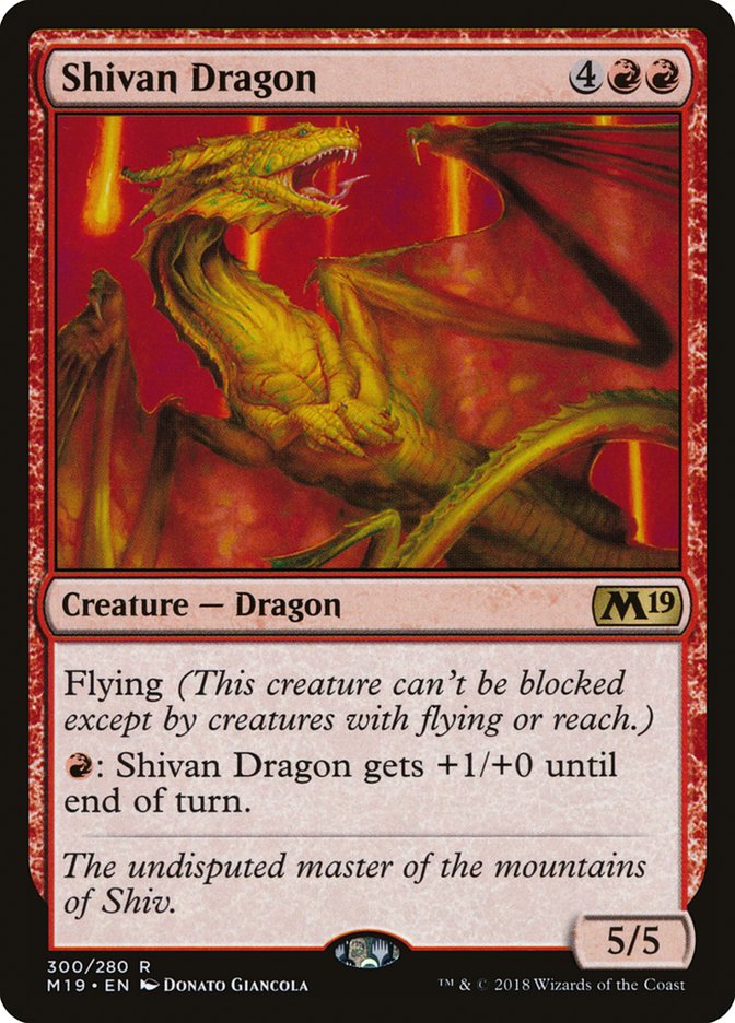 Shivan Dragon [Core Set 2019] | Galaxy Games LLC