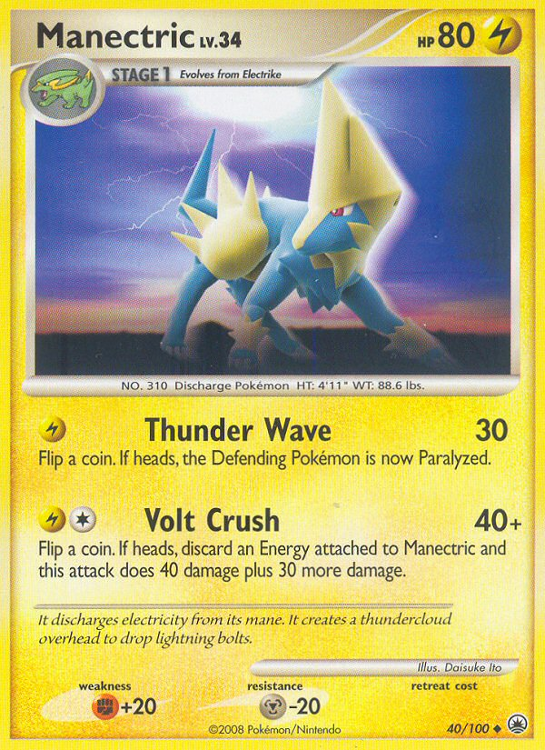 Manectric (40/100) [Diamond & Pearl: Majestic Dawn] | Galaxy Games LLC