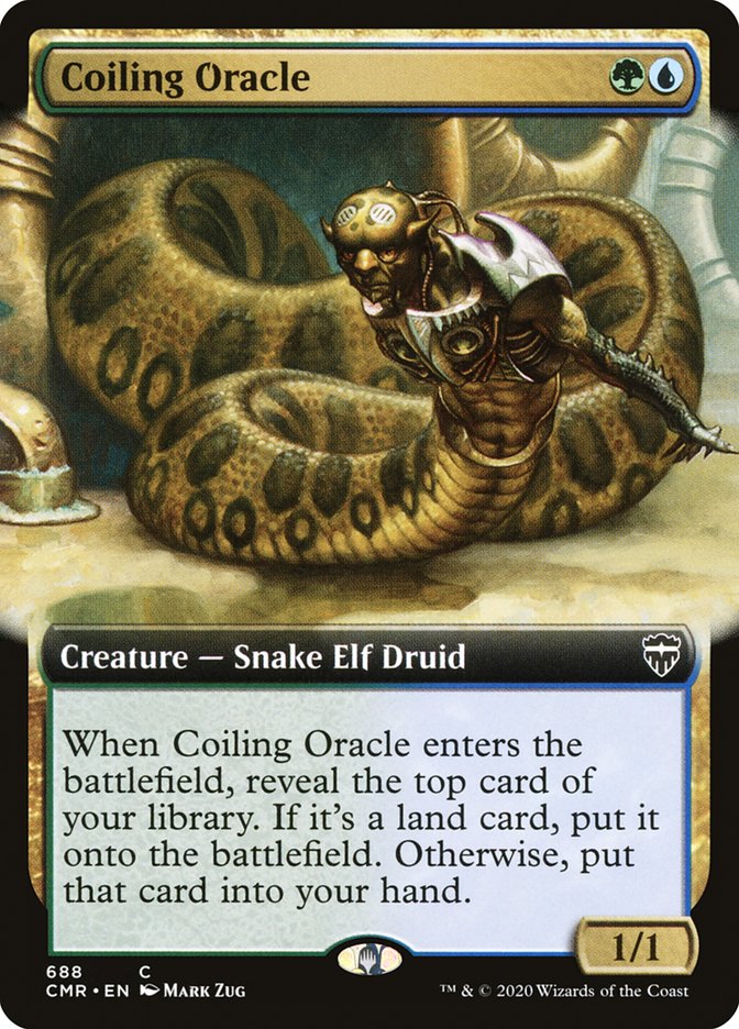 Coiling Oracle (Extended Art) [Commander Legends] | Galaxy Games LLC