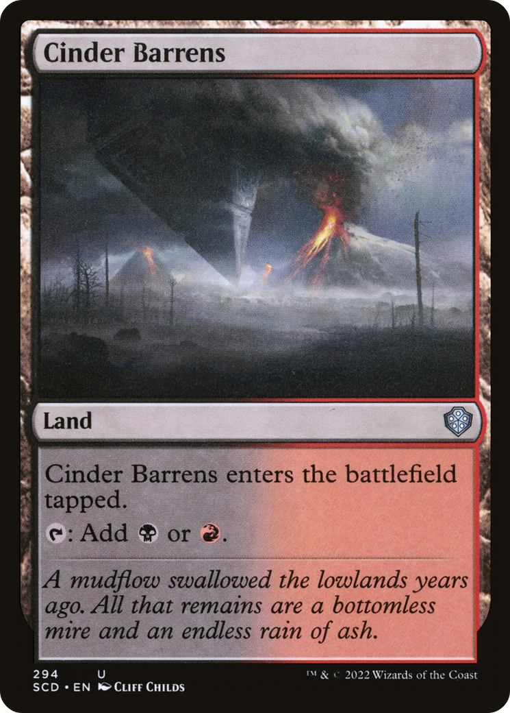 Cinder Barrens [Starter Commander Decks] | Galaxy Games LLC